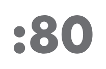 80 seconds graphic