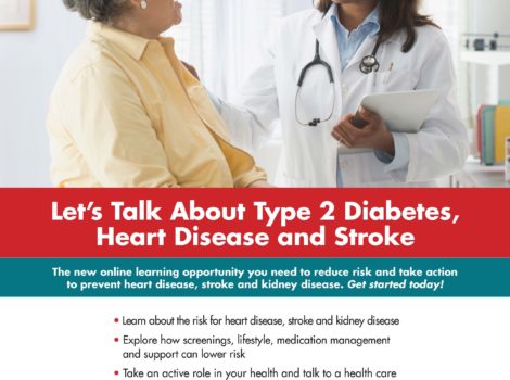 Let's Talk About Type 2 Diabetes, Heart Disease and Stroke Patient Poster preview