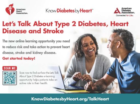 Let's Talk About Type 2 Diabetes, Heart Disease and Stroke Postcard preview